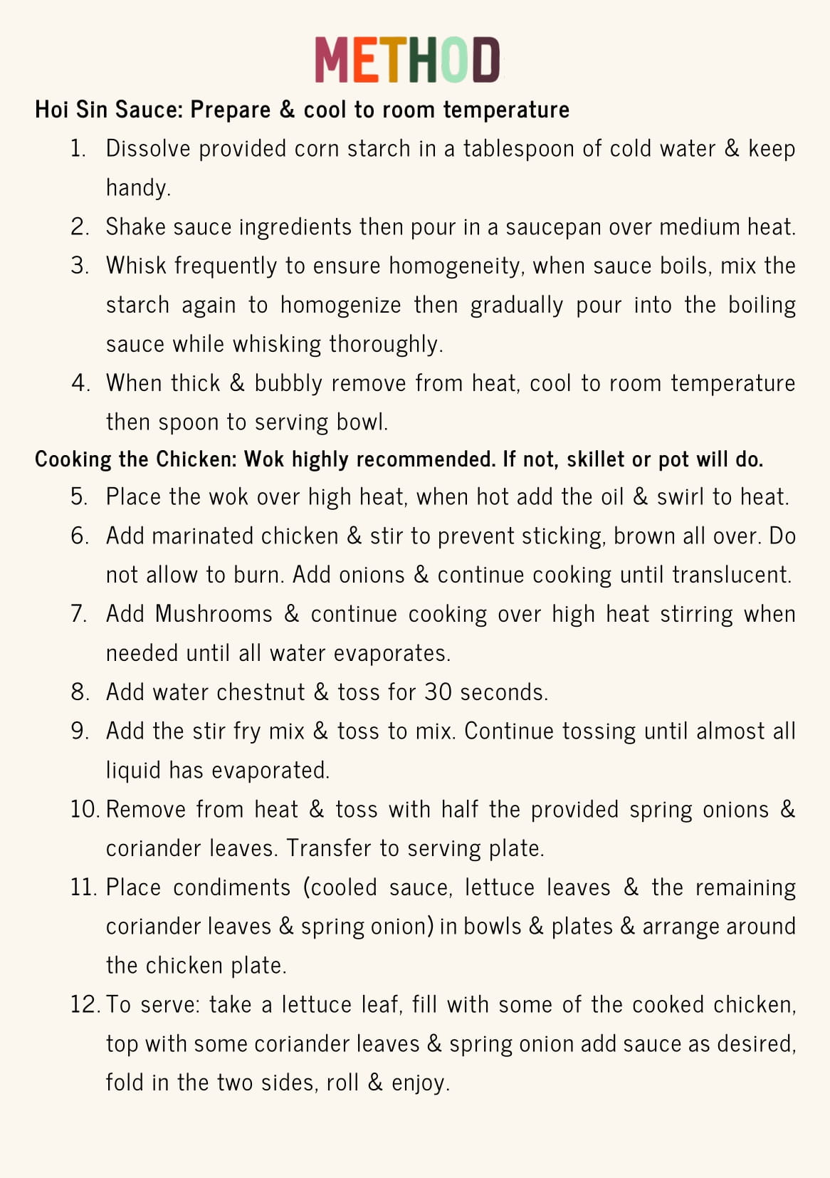 Festive Chicken Lettuce Wrap