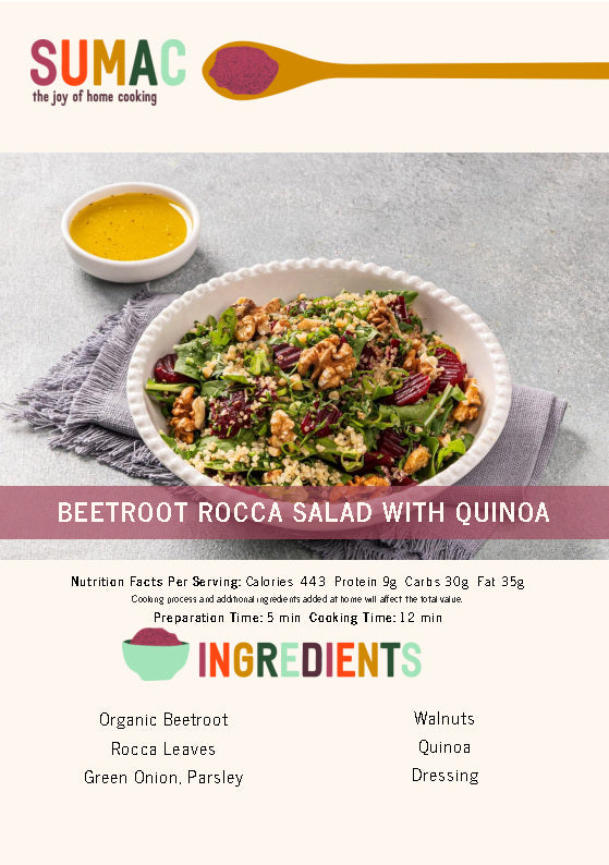 Beetroot Rocca Salad with Quinoa