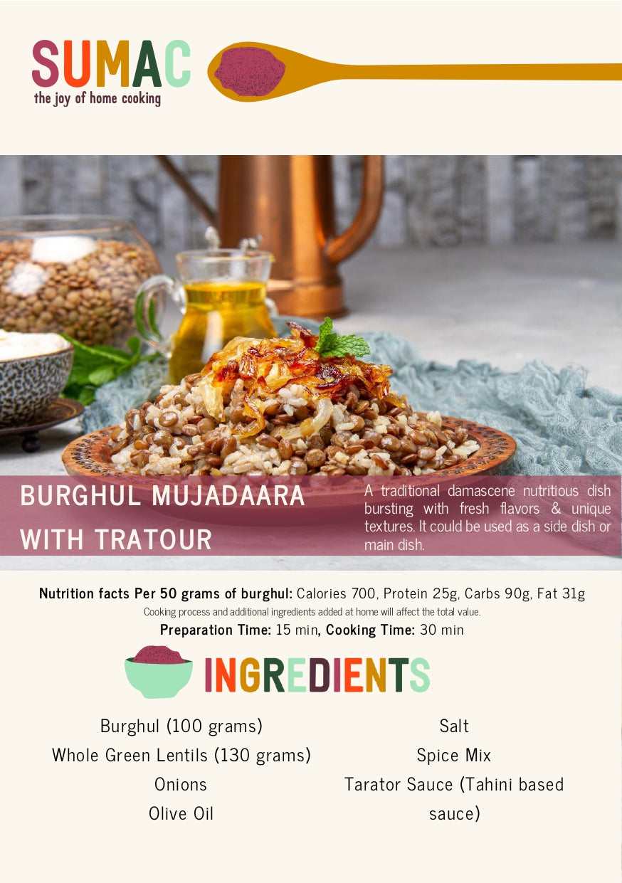 Burghul Mjadara with Tarator