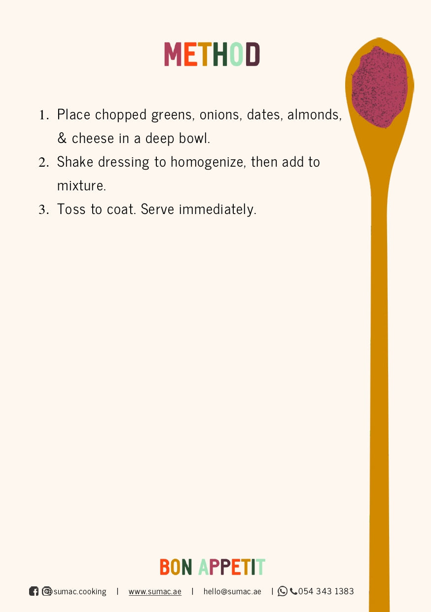 Dates & Greens Salad with Parmigiano Reggiano