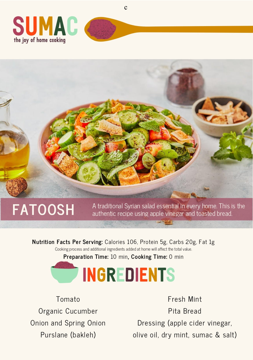 Fatoosh (Salad with Mint Vinaigrette and Pita)