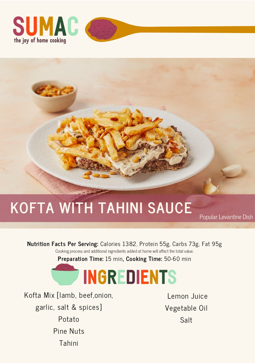 Kofta (Meat Loaf) with Tahini Sauce