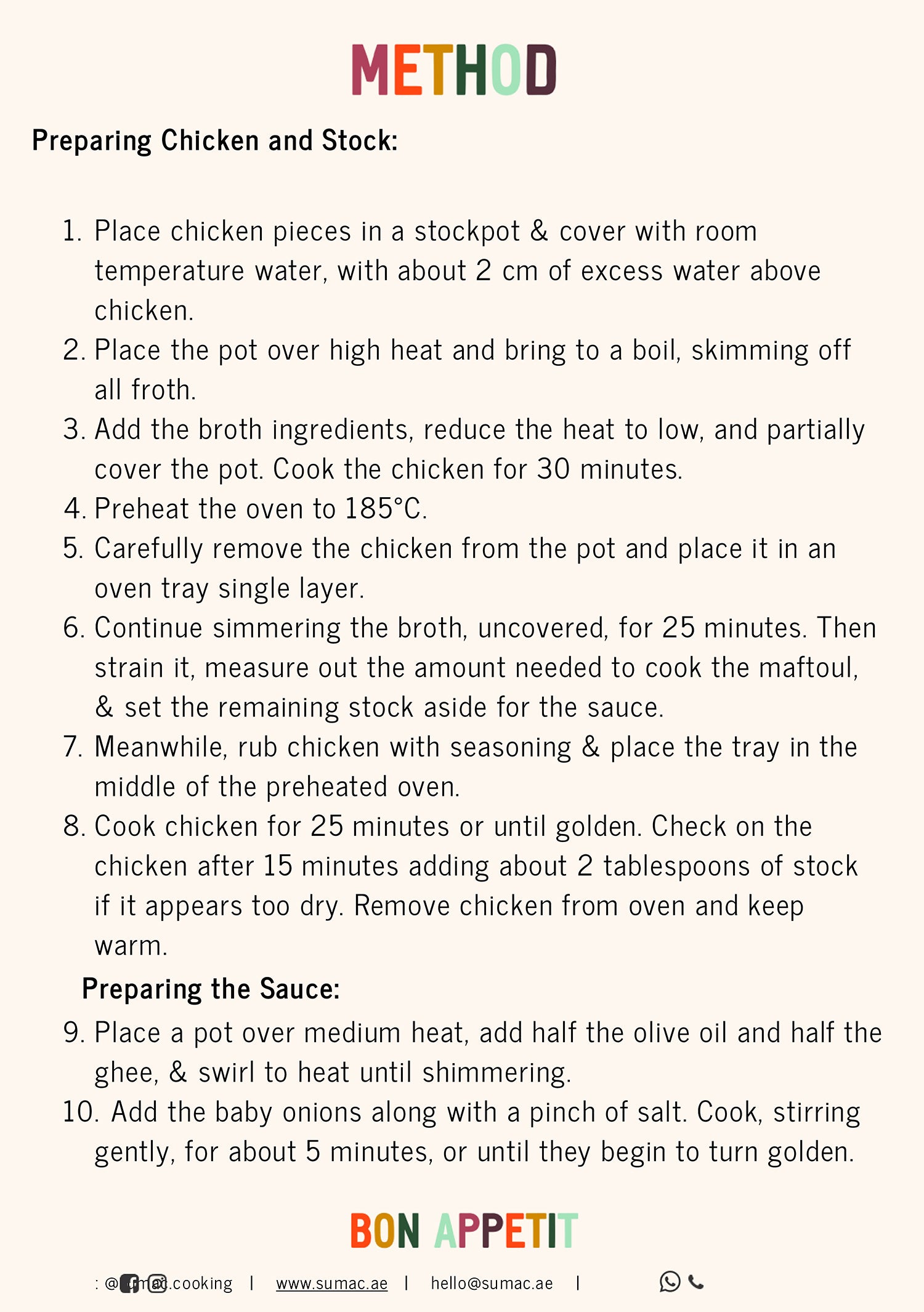 Maftool with Chicken