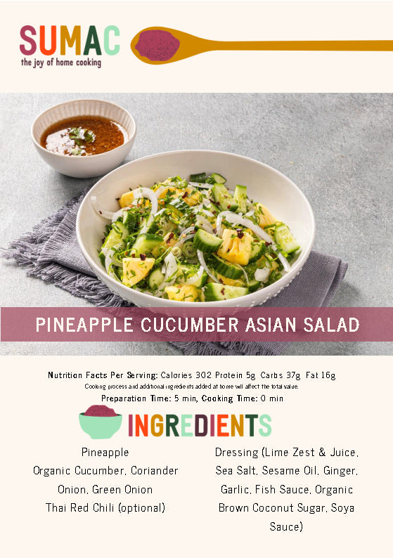 Pineapple Cucumber Asian Salad