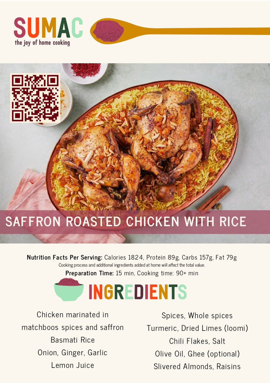 Saffron Roasted Chicken with Fragrant Rice