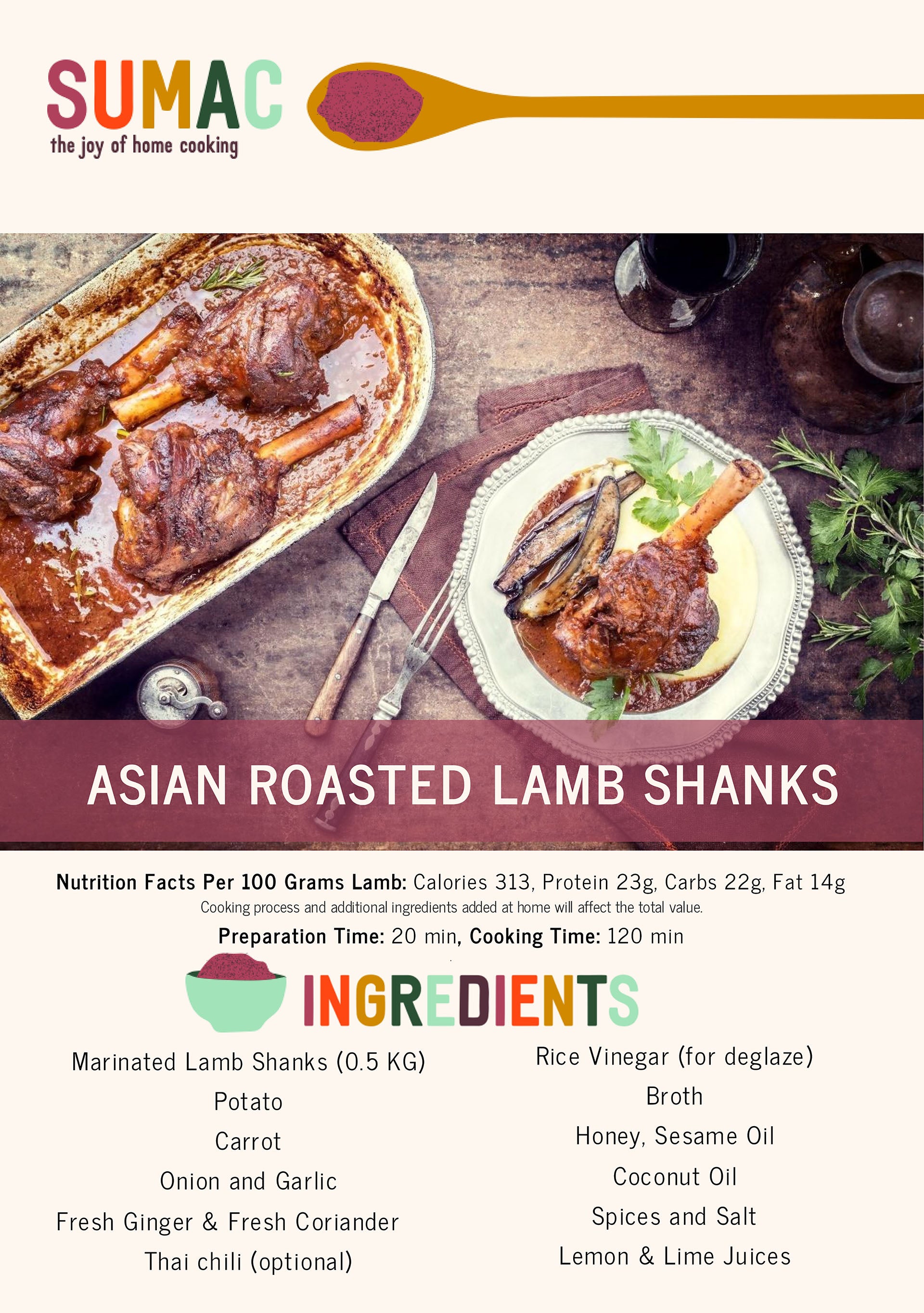 Asian Roasted Lamb Shanks