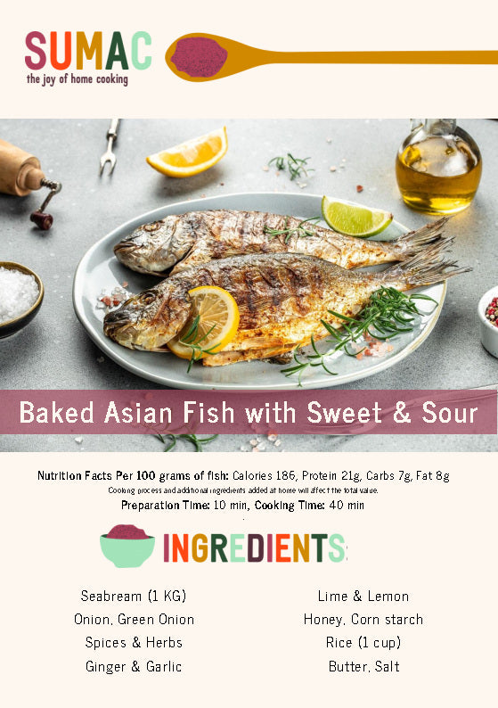 Baked Asian Fish with Sweet & Sour Sauce