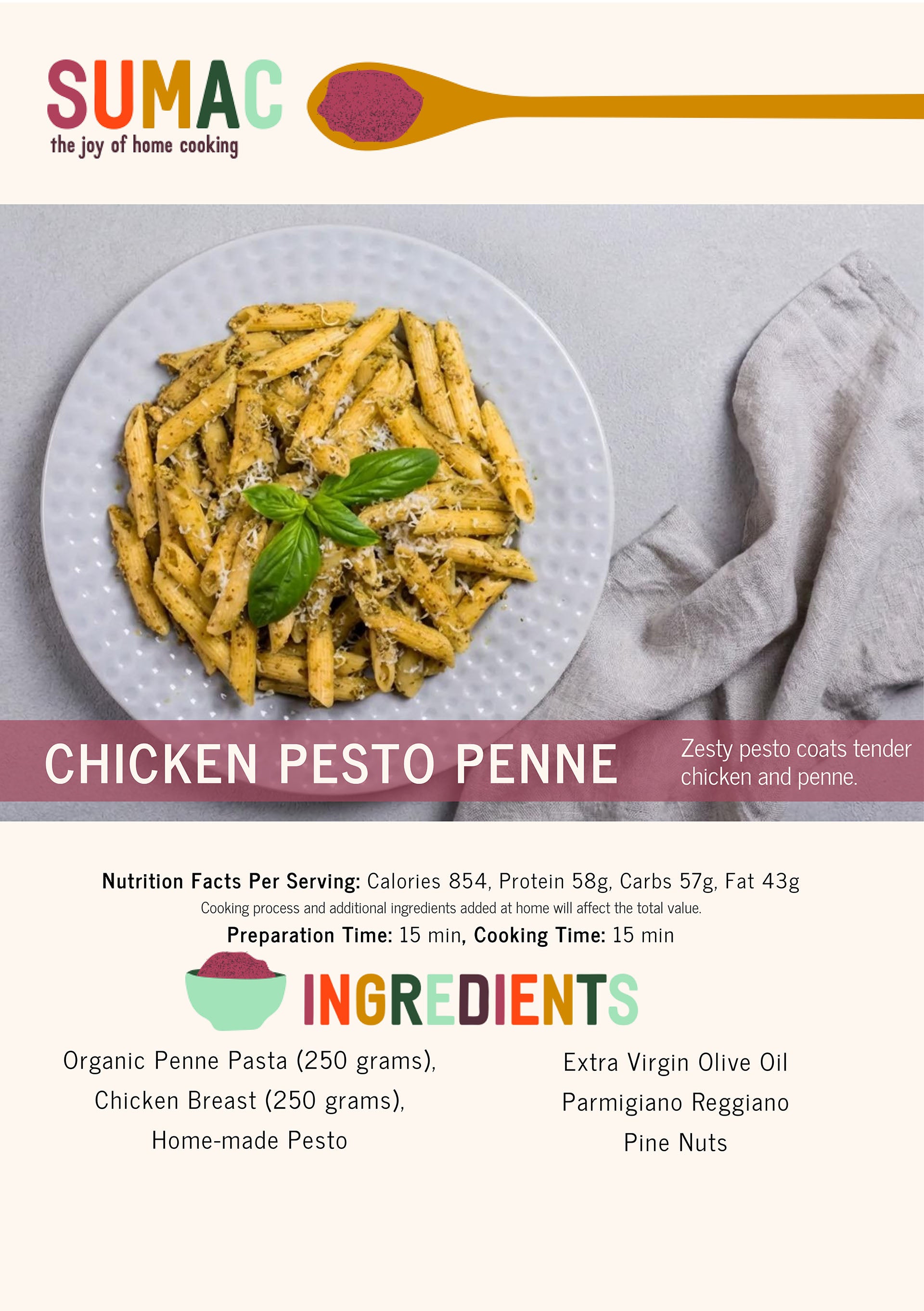Chicken Pesto Penne