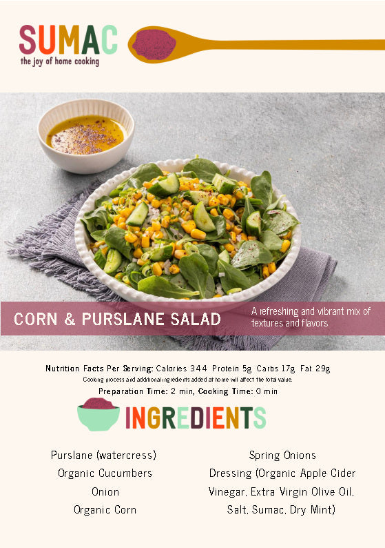Corn & Purslane Salad