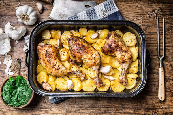Chicken & Potato in Lemon Garlic Sauce