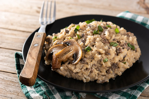 Freekeh Mushroom Risotto