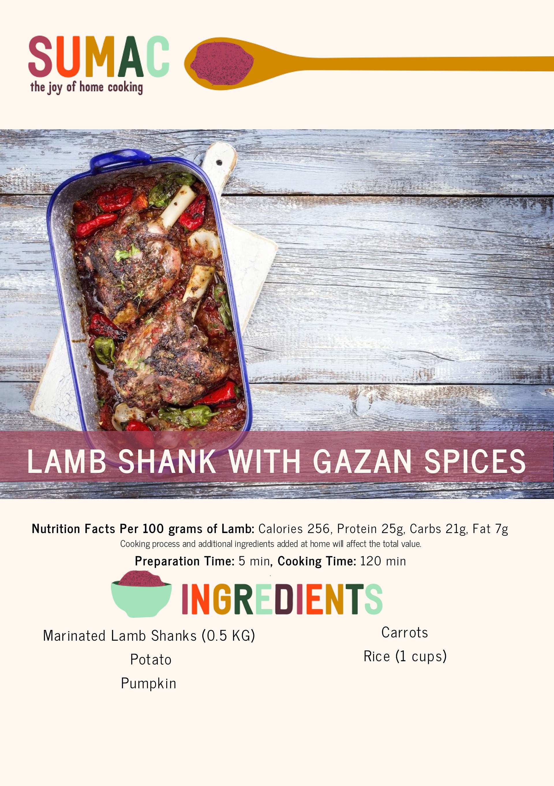 Lamb Shanks with Gazan Spices