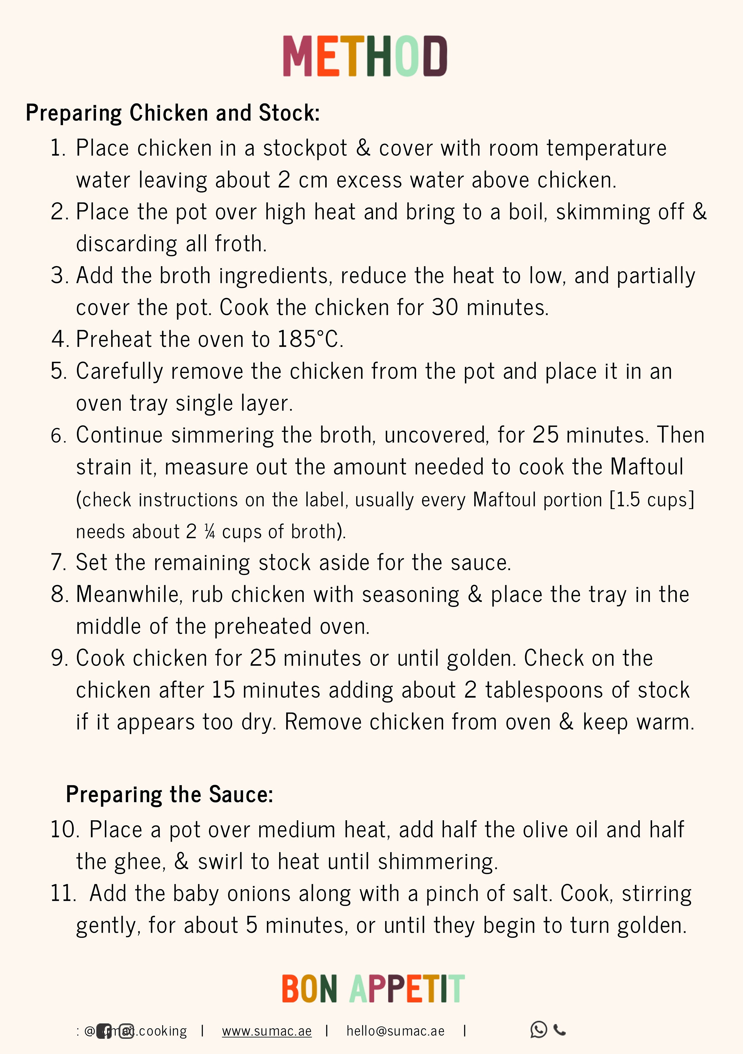 Maftool with Chicken