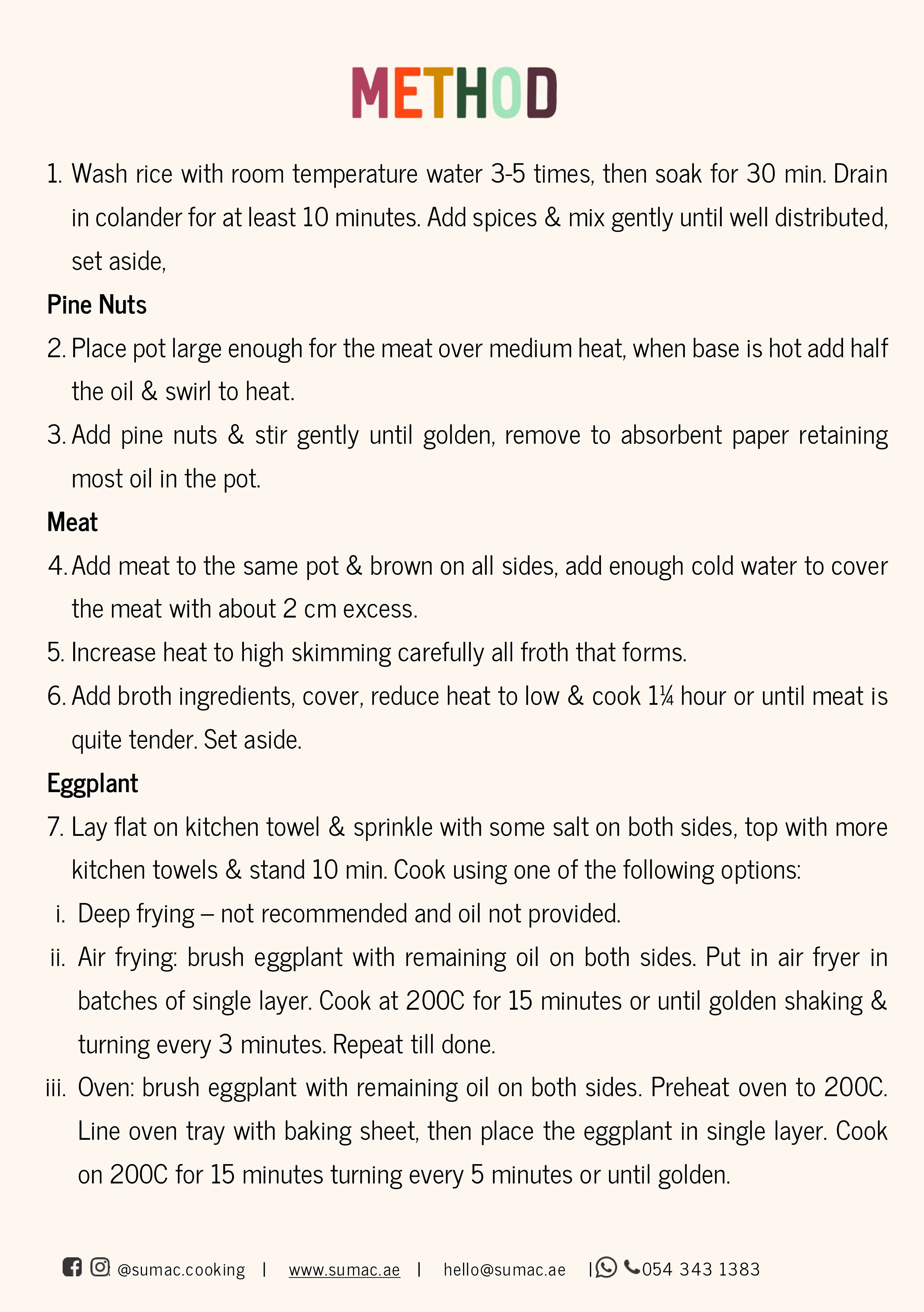 Makloubeh Eggplant with Lamb