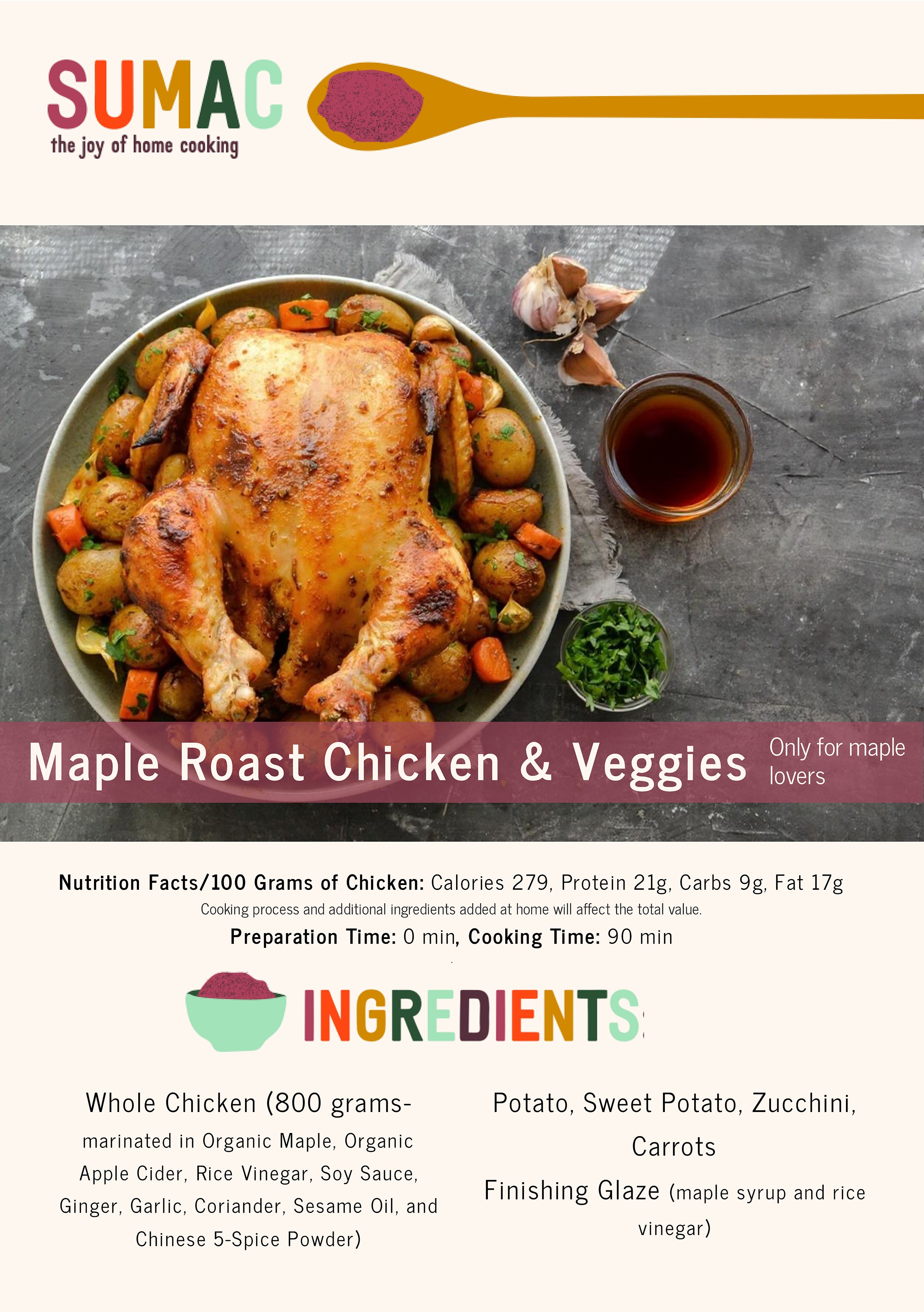 Maple Roast Chicken & Veggies