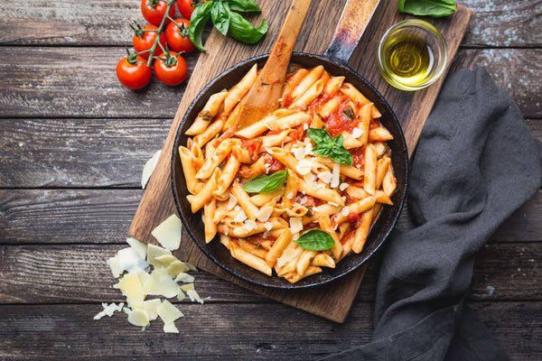 Pasta with Vegetable Red Sauce