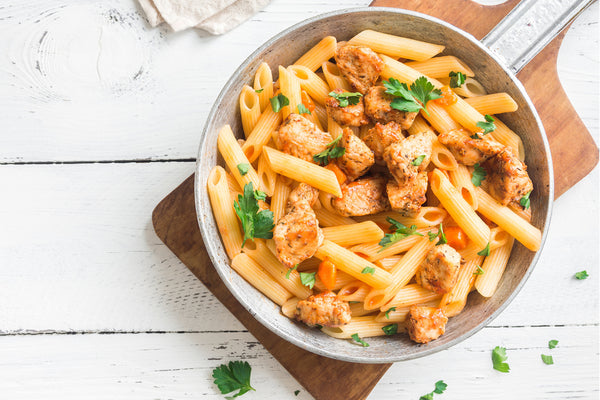Pink Pasta with Chicken