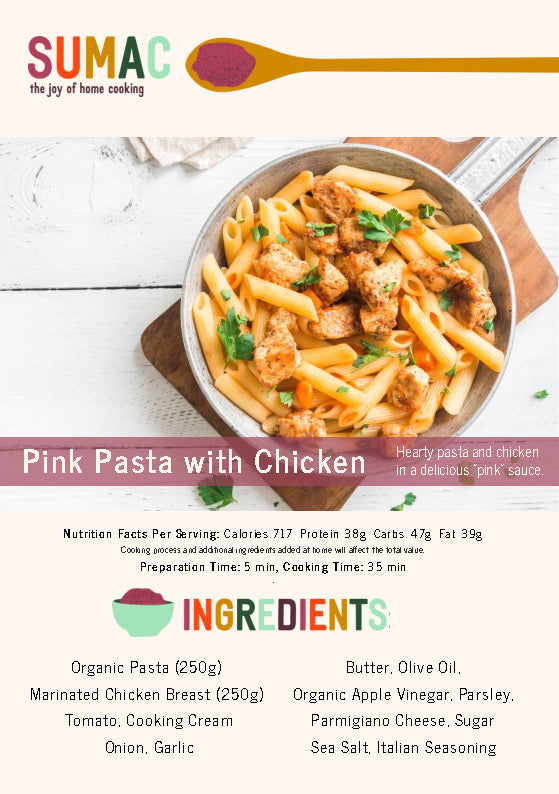 Pink Pasta with Chicken