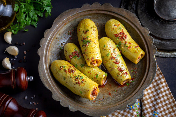 Stuffed Marrow (Koosa Mehshi)