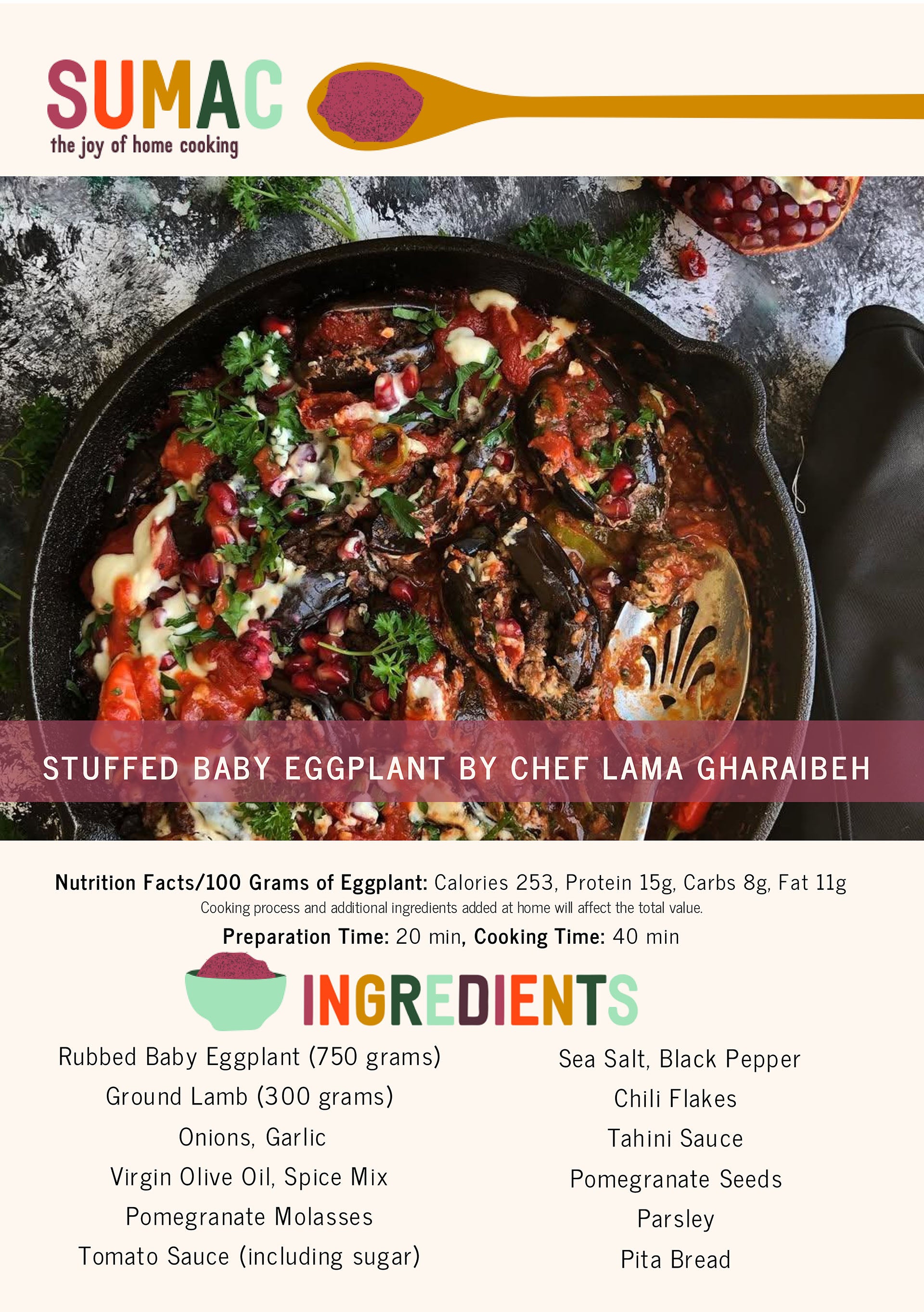 Stuffed Baby Eggplant by Chef Lama