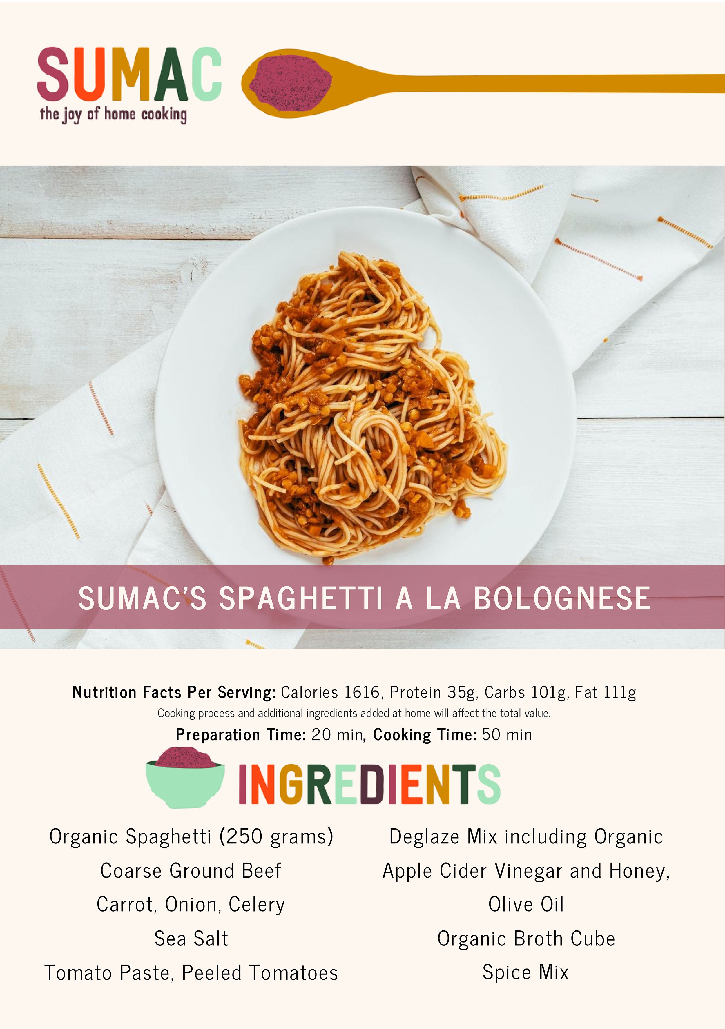 Sumac's Spaghetti a La Bolognese