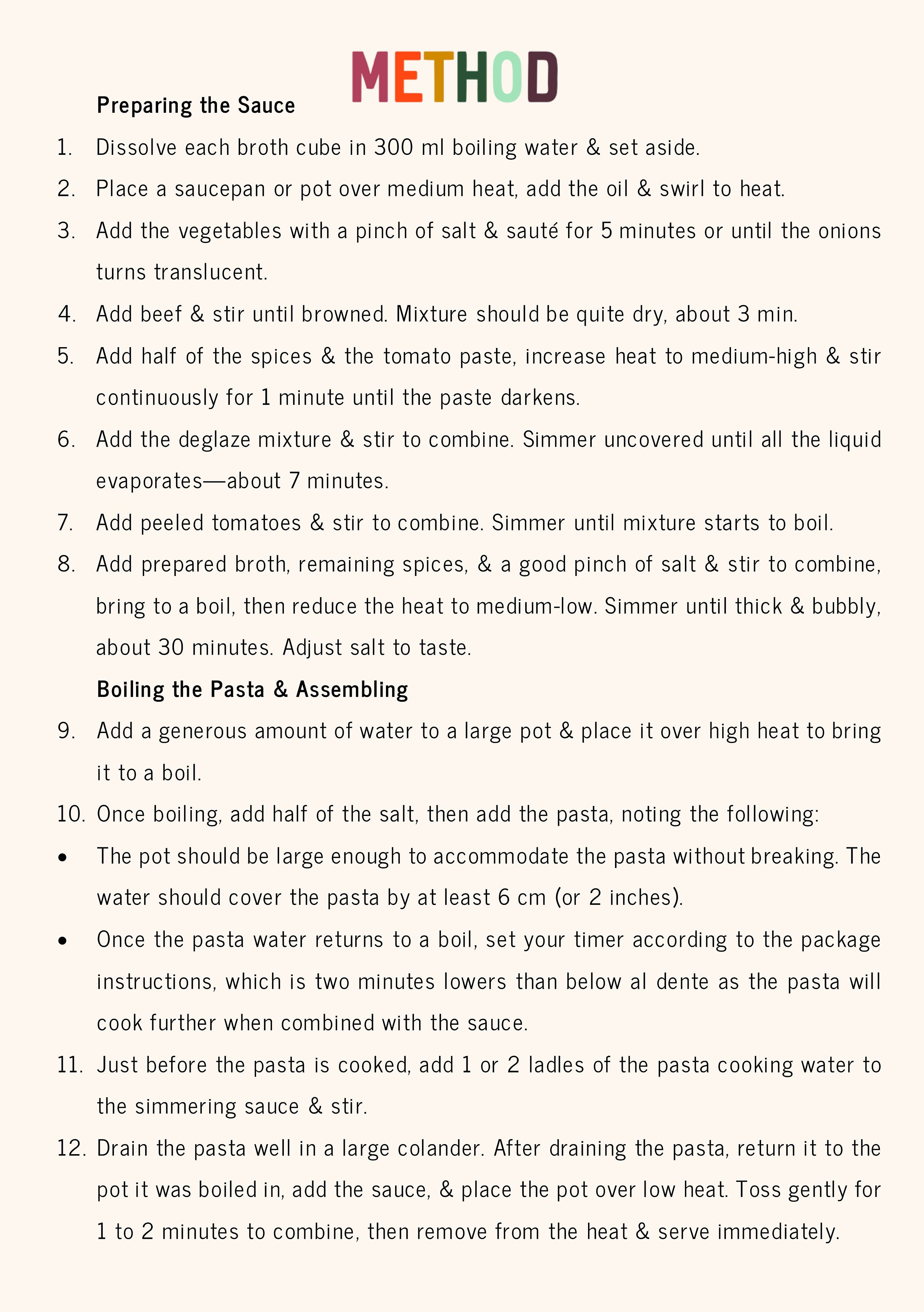 Sumac's Spaghetti a La Bolognese